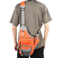 Miniatyrbilde 5 av 8: Fiskeveske Midje Utendørs Sport Multifuction Canvas for Sykling FjellklatringOrange