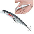 Miniatyrbilde 8 av 8: 5 stk plastsimulering Minnow Long Shot lokkeagn med diskantkrok fiskeutstyr9#