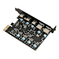 Pikkukuva 5 / 8: UP5300 5 portin USB 3.1 PCIe -laajennuskortti 5 Gbps nopean tiedonsiirron pöytätietokoneen laajennuskortti Windows 7 8 10 -käyttöjärjestelmälle OS X