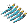 Pikkukuva 7 / 8: 5 kpl keinotekoinen simulaatio Minnow Long Shot viehesyötti treble Hook -kalastustarvikkeella4#
