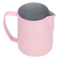 Miniatyrbilde 8 av 8: Melkeskummerkopp 304 Rustfritt Stål Tykk Kaffe Latte Melkekanne 600ml Rosa