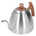 Miniatyrbild 8 av 8: Häll över vattenkokare 800 ml Hållbar Rostfri Stål Bakelit Handtag Ergonomisk Design Svanhals Pip Kaffe Vattenkokare