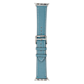 Miniatyrbilde 7 av 8: Smartwatch lærreim Universal Smart Watch-erstatningsrem for IWatch Series SE 8 7 6 5 4 3 2 1 38mm 40mm 41mm Blå