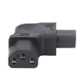 Miniatyrbillede 3 af 8: 4 stk IEC320 C8 til IEC320 C13 strømadapter retvinklet IEC320 C8 til C13 90 graders strømadapter 250V 2500W