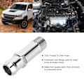 Miniatyrbillede 8 af 8: Forkromet stål vandpumpe fitting varmelegeme slange 1/2in NPT til 3/4in Barb SBC BBC Passer til Chevrolet
