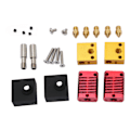 Miniatyrbild 6 av 8: 2-pack Hot End Extruder Munstycke Kit Hög Precision Anodiserad Frostad 3D-skrivare Extruder Hotend Kit för Ender 3 Ersättning