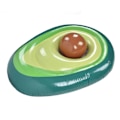 Miniatyrbillede 2 af 8: Avocado Pool Float PVC Oppustelig Pools Flåde Liggestol Strand Flydende Fest Legetøj med Bold