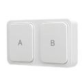 Miniatyrbilde 3 av 8: Trådløs Smart Scene Switch Smart Home Devices 2-veis trykknappbryter for Tuya Zigbee Connection