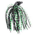 Miniatyrbilde 1 av 8: Willow Leaf Spinnerbait Anti-hengende bunnfiske lokke Spinner agn for fersk havabbor Svart