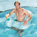 Miniatyrbild 2 av 6: Pool Floats Uppblåsbar vattenstol med kopphållare Vattenhängmatta Simvattenleksaker Poolkul