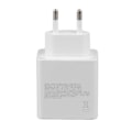 Pikkukuva 5 / 8: 65 W USB C -puhelinlaturi Dual Type C Yksi USB portti EU Plug 100-240V Universal USB C -seinälaturi kannettaville puhelimille
