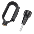 Miniatyrbillede 5 af 8: Beskyttende plastikrammehus til Insta360 GO 3 Thumb Camera Adapter Udvidelse Quick Release Tilbehør med 1/4 tommer beslag