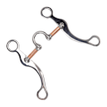 Miniatyrbilde 6 av 8: Heste Snaffle Bit Rustfritt Stål Rose Gullbelagt Heste Kneble Løs Ring Utendørs Hage Dyrking Heste Munn Bit