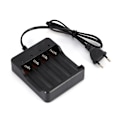 Miniatyrbilde 1 av 8: 4 spor batterilader for 18650 litium oppladbart batteri EU-plugg