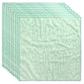 Miniatyrbillede 1 af 8: 10 stk. Reaktivt trykt farvet håndklæde Absorberende mikrofiberhåndklæde til badeværelse Køkken 40x40cm
