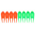 Miniatyrbilde 2 av 8: PE Plast Golfball Divot Verktøy Pitch Fork Putting Green Reparasjonssett med Ball Marker
