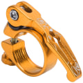 Miniatyrbillede 1 af 8: 31,8 mm cykelsædeklemme aluminiumslegering Quick Release Mountain Road cykel sadelpind ClampGold