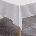 Miniatyrbillede 8 af 8: Rektangulær hvid dug i polyester 145x305cm til spisestue, bryllupsfest, hotel