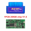 Miniatyrbilde 2 av 8: OBD2 V1.5 Bluetooth 5.1 Skanner for ELM327 Bil Diagnostisk Skanningsverktøy Kompatibel for IOS for Android Bil Detektor Blå