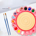 Pikkukuva 6 / 8: Lasten savenvalmistussarja DIY Rich Color Educational Craft Activity Clay Modelling Air Dry Pottery Machine Green Red