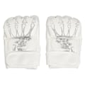 Miniatyrbillede 1 af 8: Halv Finger Boksehandsker Tykkere Boksekamp Åndbar Kickboxing Punch Bag Træningshandsker Ghost Hand Hvid