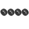 Miniatyrbillede 7 af 8: 4 stk. RC Bil Dæk Gummi Plast Universal RC Bil Hjul til Tamiya TT01 TT02 XV01 XV02 1/10 Fjernstyret Køretøj Sort