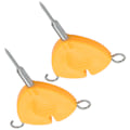 Miniatyrbild 6 av 8: 2st Bärbar Fiskebete Nål Krok Knot Avdragare Fiske Age Riggar Verktyg Orange