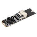 Pikkukuva 1 / 8: M.2 NVME - SFF 8087 SATA3.0 laajennuskortti 4 portin 6 Gbps laajennusohjainkortti Windows 10 11:lle