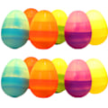 Miniatyrbilde 1 av 8: 12 stk LED påskeegg påskedekorasjoner for hjemmet feriefest scenedekorasjon fargerike LED egglys påskeartikler