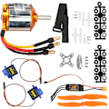 Miniatyrbild 2 av 8: 2217 KV1100 Motor 1060 Propeller 9G Servo 40A XT60 ESC Kit för Fjärrkontroll Helikopter