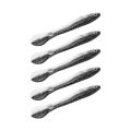 Miniatyrbilde 6 av 8: 5 stk/sett 10cm 6g myk lokke med 3D-øyne forstørret halespole Kunstig Soft Loach Fiskelokk Svart Hvit