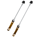 Miniatyrbillede 2 af 8: 2stk Road Mountain Cykel Quick Release Skewers Bike Forreste Bagspyd Tilbehør Gyldent