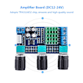 Miniatyrbillede 5 af 8: TPA3116D2 DC 12V-24V 80W * 2 Digital Audio Amplifier Board Diskant Volume Bas Audio Amp Module