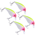 Miniatyrbilde 3 av 8: 4 stk kunstig simulering plast Minnow Crank Rock lokke agn fiske tilbehør5#