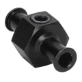 Miniatyrbillede 8 af 8: Brændstoftryksmåler Adapter T Form 3/8in Slangeport 1/8in NPT Fitting Universal Autodele Sort