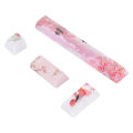 Miniatyrbillede 6 af 8: Keycap 4 Taster Peachblossom Skønhedsmønster Space ESC Enter Numpad Enter DIY Keycaps Sæt