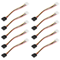 Pikkukuva 3 / 8: 10 kpl SATA-kaapeleita iso 4-15-pinninen IDESATA - power power tuottamiseen