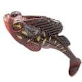 Pikkukuva 5 / 8: Deep Running Soft Bait Jumping Mela Tail 75mm/13g Anti-Hanging Bottom Fake Pehmeä syöttiMusta punainen keltainen täplä