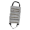 Miniatyrbild 5 av 8: Bilryggstöd Roll Up Verktygsväska Canvas Vikbar Roll Bag Biltång Elektriker Verktygsförvaringsväska Grå