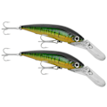 Miniatyrbilde 8 av 8: 2 stk kunstig plastsimulering dypdykking Minnow lokke agn fisketilbehør2#