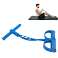 Miniatyrbild 5 av 8: Pedal Resistance Band Multifunktionellt Spännrep Sit Up Dragrep Sit Up Träningsutrustning för Hemmabruk Resor Blå