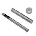 Pikkukuva 8 / 8: 50 kpl nahka-niittiä, pyöreä sisäreikä, 3 kpl työkalua DIY-askarteluun, 7 mm / 0,28 tuumaa