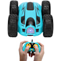 Pikkukuva 5 / 8: Mini Stunt 2.4G nopea kaksipuolinen 360 astetta pyörivä langaton RC-auton nelipyöräveto (sininen)