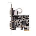 Pikkukuva 2 / 8: PCIe RS232 -sarjasovitinkortti 250 kbps 2 porttia PCI Express X1 Plug and Play PCIe to Dual Serial Card tulostinskanneria varten