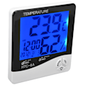Miniatyrbillede 6 af 8: Indendørs temperaturmonitor LED-baggrundsbelyst display alarmfunktion 24 timers automatisk registrering fugtighedssensor