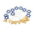 Pikkukuva 7 / 8: LED Hanukkah-valosarja, kuusikulmainen tähti, keijukaisvalo, 3 metriä, 20 LED-valoa, koristevalot
