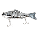 Miniatyrbild 1 av 8: Fiskebete Tåligt Imitationsplast Falskt Multi-ledad Swimbaits Långsamt Sjunkande Glidebait5#