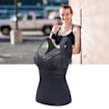 Miniatyrbillede 6 af 8: Camisole Kvinder Polstret Tanktop med Indbygget BH Tynd Is Silke Åndbar til Sommer Sort XL (til 50‑62,5 kg)