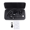 Miniatyrbillede 1 af 8: Trådløst Bluetooth-ørestykke Vandtæt letvægts Single Ear BT 5.1 trådløst håndfrit headset til kontorkørsel