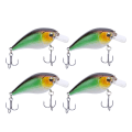 Miniatyrbilde 1 av 8: 4 stk kunstig simulering plast Minnow Crank Rock lokke agn fiske tilbehør6#